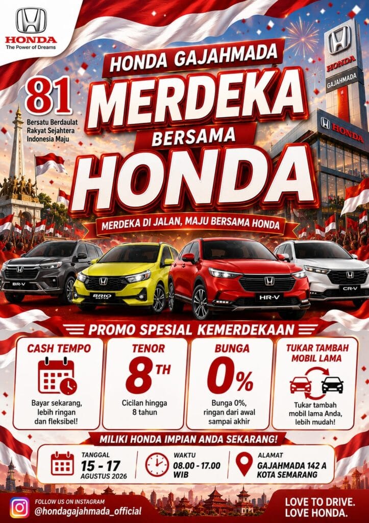 Promo Terbaru Honda Semarang Agustus 2026